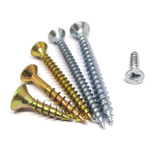 din7505 flat head pozi sharp point zinc chipboard screw taiwan